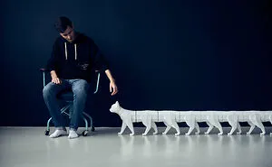 Assembled A 5 Meter Cat From Paper, 2 Months Of Work