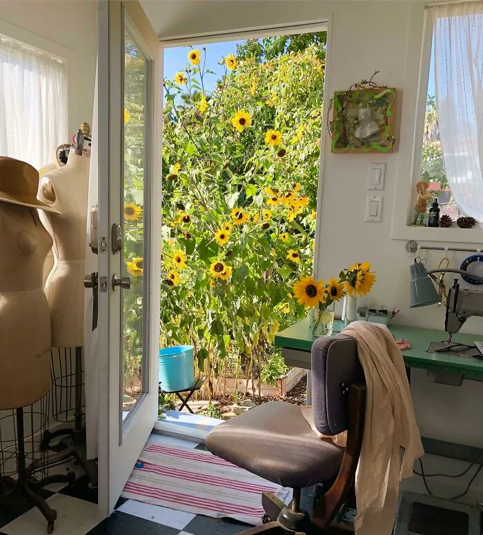 Current View From My Sewing Studio