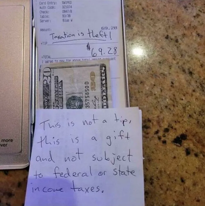 Good Guy Tipper “Doesn’t” Tip *wink* *wink*