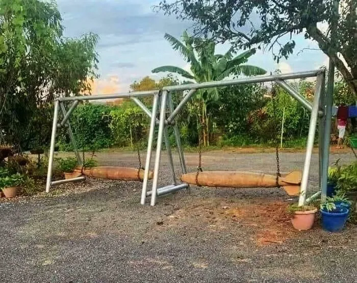 When You Finally Decide To Re-Purpose Those Old Bombs You Had Laying Around...