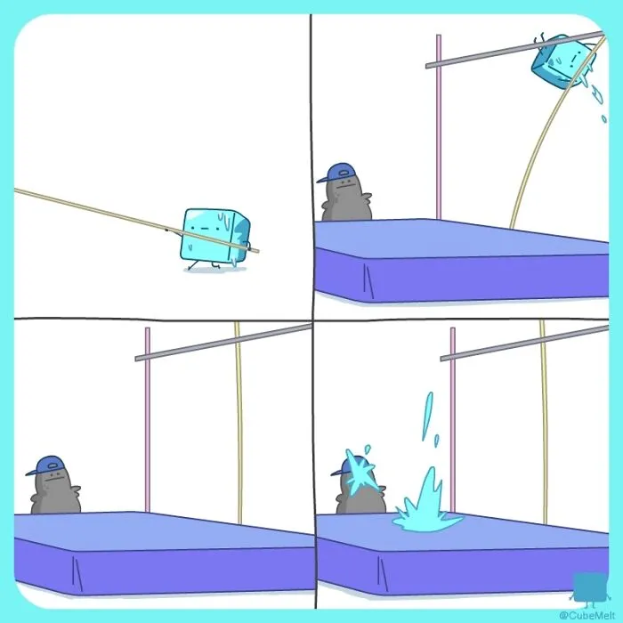 30 Comics About The Daily Struggles Of An Ice Cube By This Artist