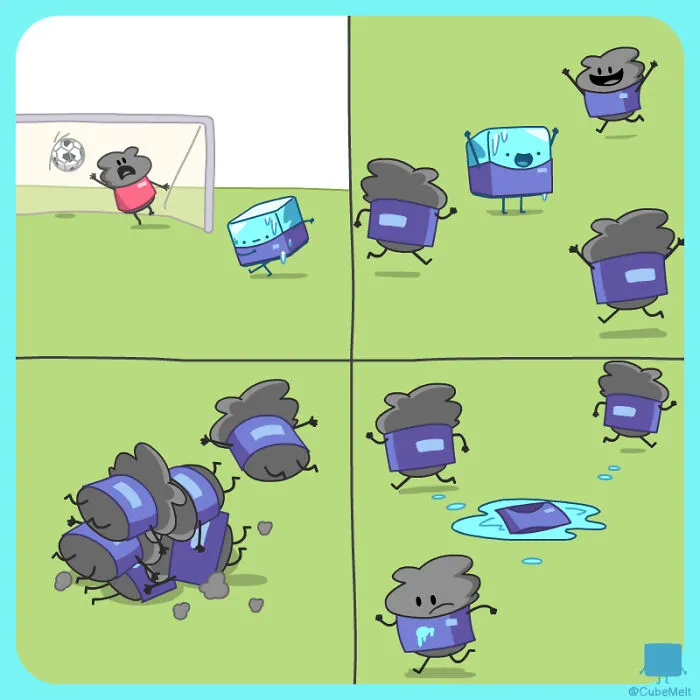 30 Comics About The Daily Struggles Of An Ice Cube By This Artist