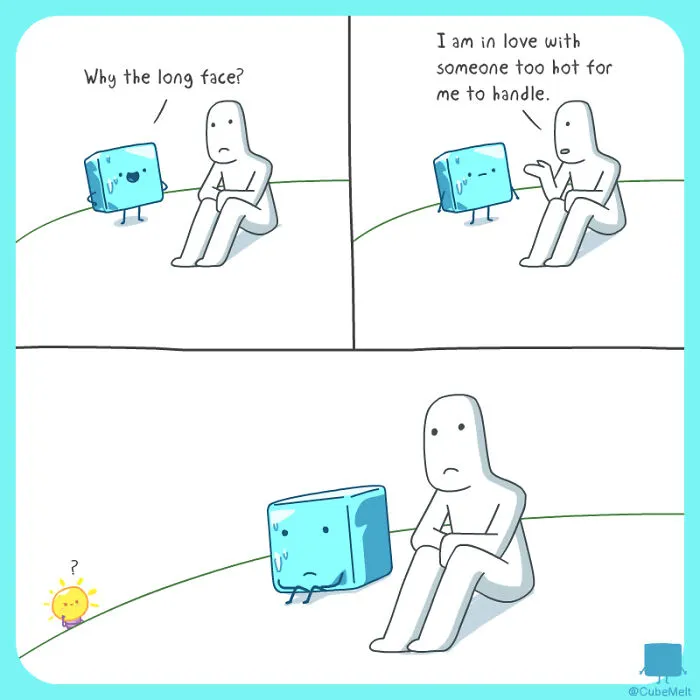 30 Comics About The Daily Struggles Of An Ice Cube By This Artist