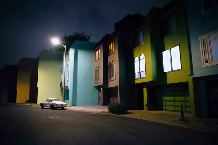 Photo I Took Of A Quiet Street At Night