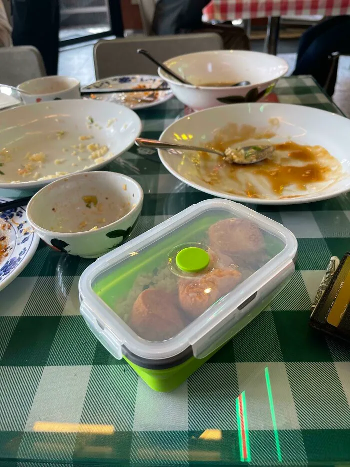 Bought My Own Collapsible Container To Pack My Leftovers For The First Time And It Felt Great