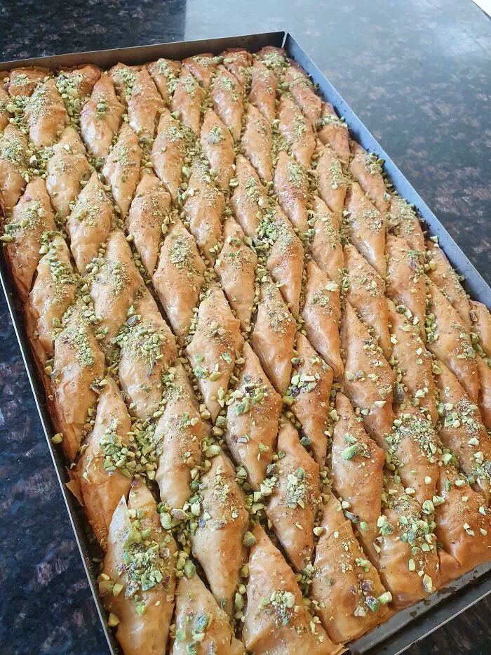 Mi abuela me ayudó en mi primer intento de hacer Baklava
