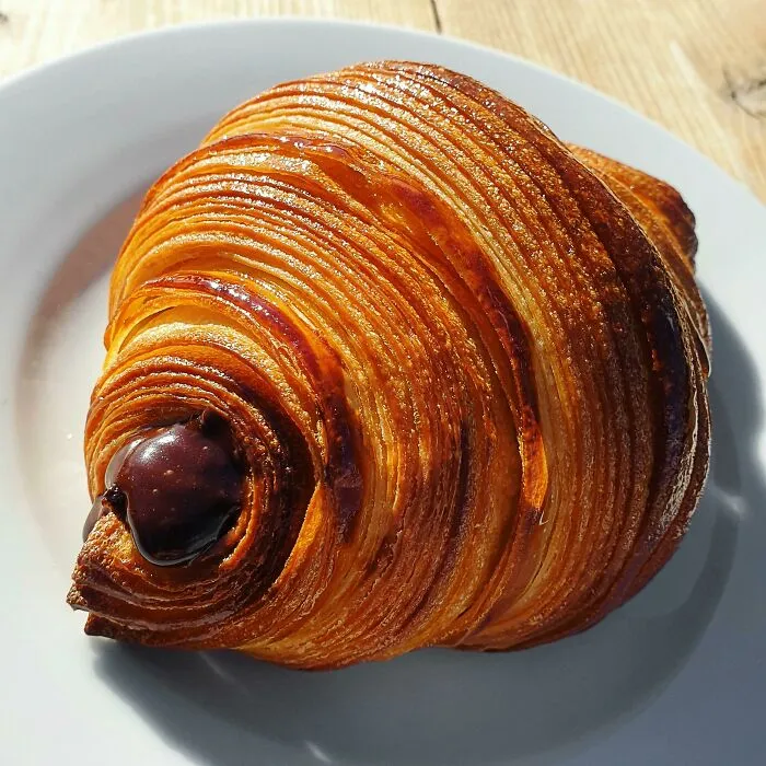 Homemade Chocolate Croissant