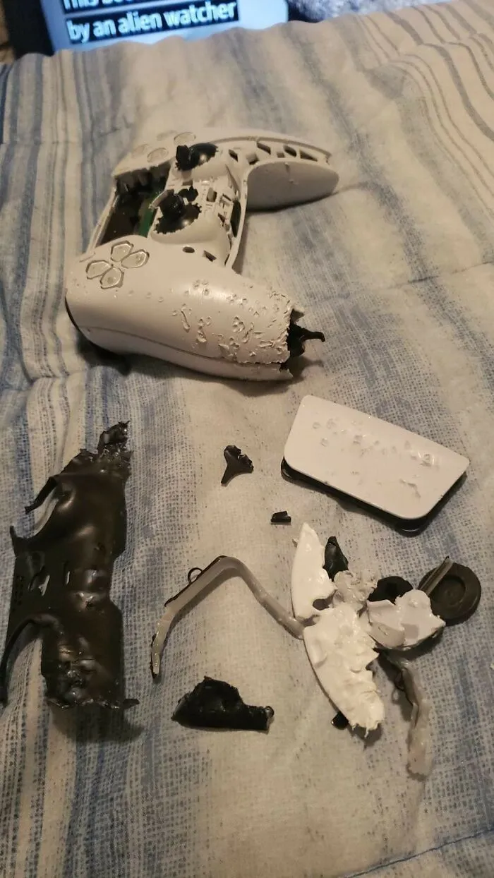 Finalmente, después de un año, pude conseguir una PS5. Mi perro también estaba emocionado