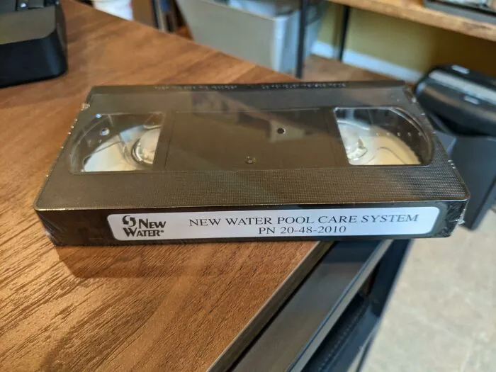Ordered A New Chlorinator For The Pool, The Instructions Came On Vhs