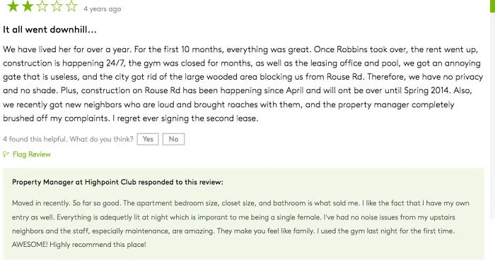 Searching Apartment Complex Reviews When I Noticed Something A Little Fishy About The "Property Managers" Response