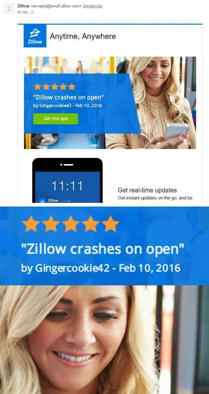 My Sister Received This Email From Zillow