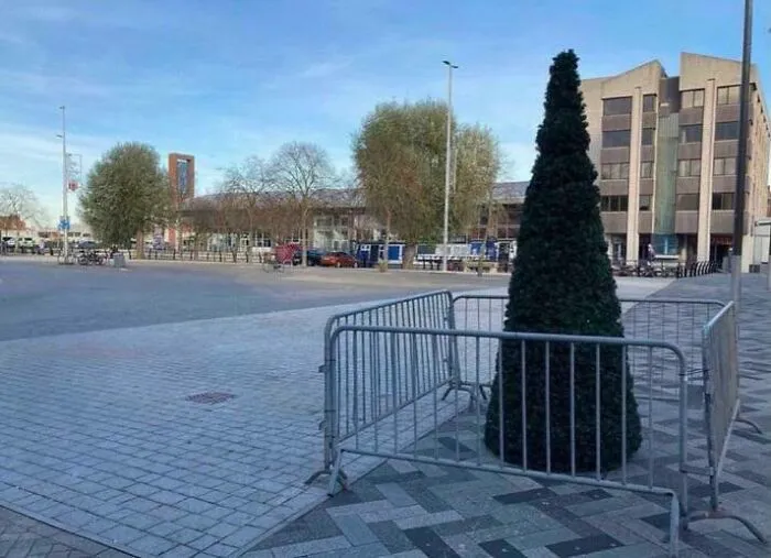 Christmas In Grimsby City Centre, UK