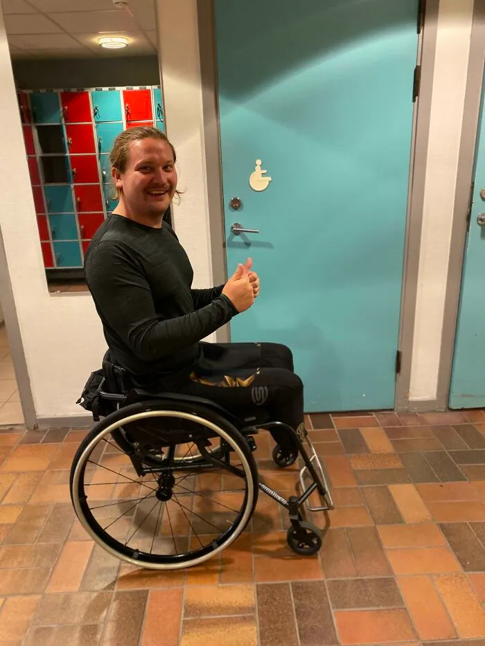 This Handicapped Sign Is Broken In A Way That It Suits My Disability