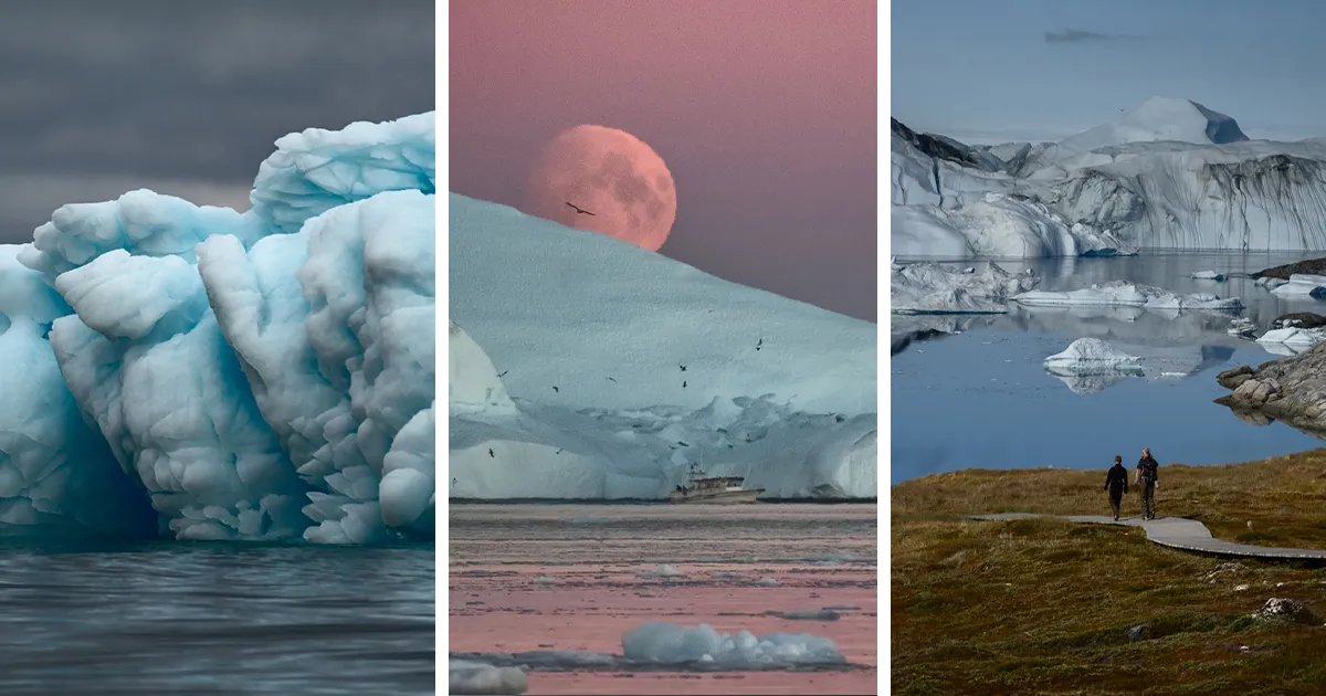 Fotografié un lugar de Groenlandia conocido por sus innumerables icebergs