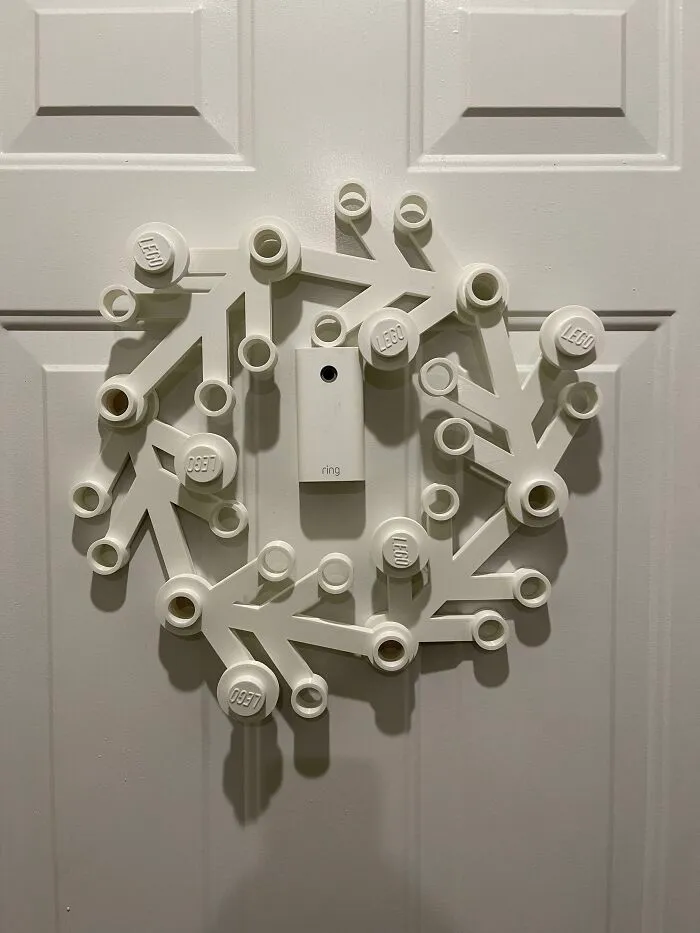 My Boyfriend 3D Printed Me A Wreath (We Are Going To Paint It Green And Red, Just Wanted To Show Off)