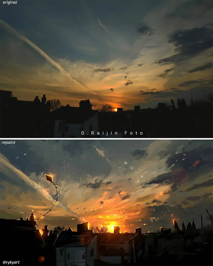 Czech Artist Draws On Top Of People's Nature Photos, And The Result Looks Otherworldly (84 Pics)