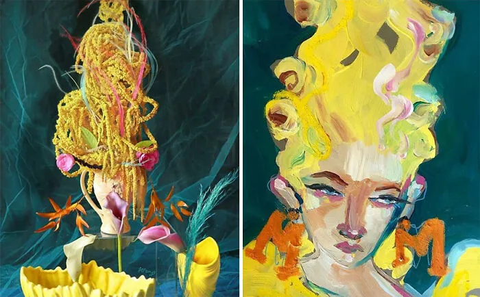 83 Floral Arrangements Inspired By Famous Paintings And Photos By Harriet Parry