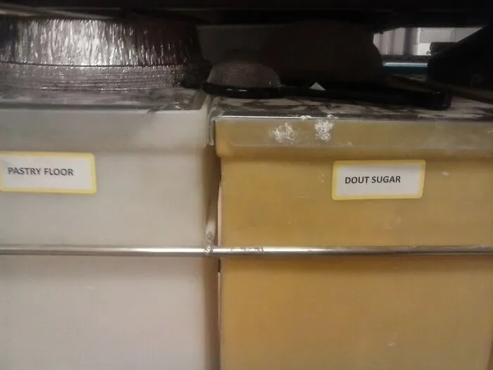 Used To Work For A Bakery, These Labels Were Already There When I Got There.