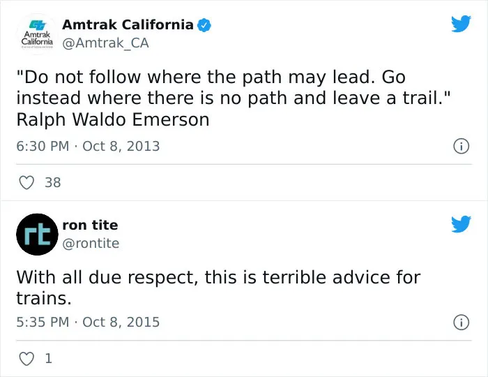 "This Is Terrible Advice For Trains"