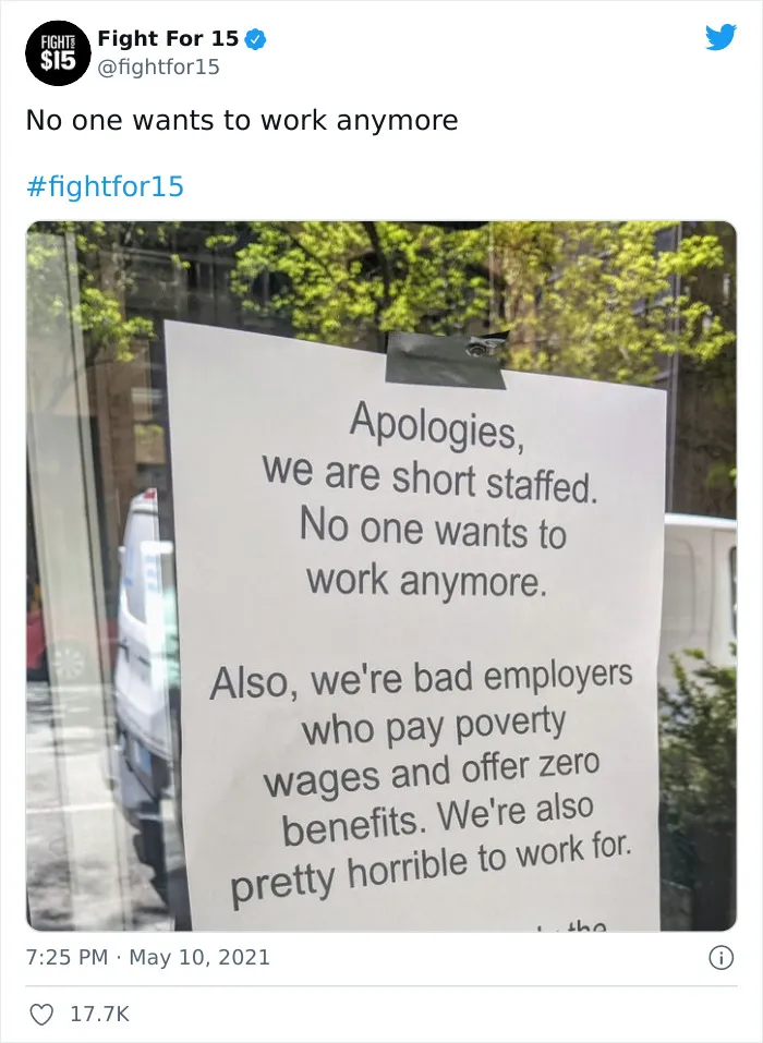 Nobody Wants To Work