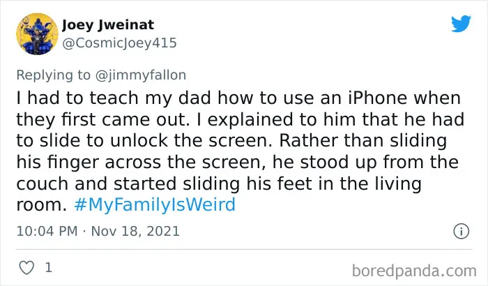 30 Of The Most Hilarious “My Family Is Weird Tweets” People Shared For Jimmy Fallon’s Challenge