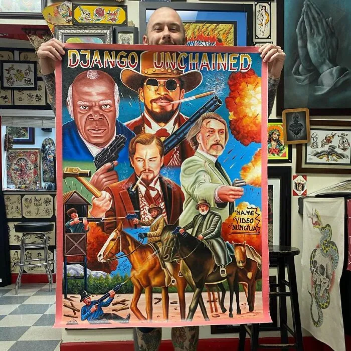 Africans Used To Hand-Paint Movie Posters To Draw People Into Cinemas And They're So Bizarre, They're Wonderful (100 New Pics)