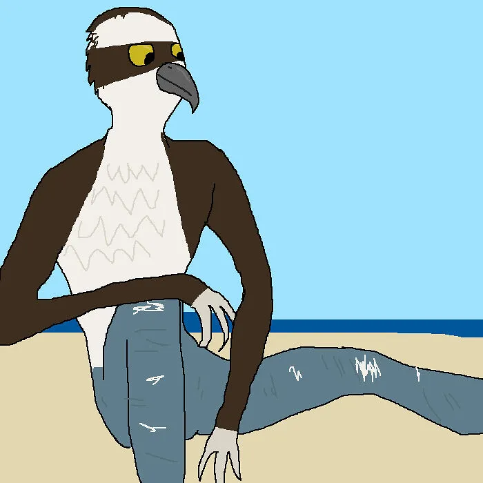 Ozzy The Osprey Bird-Person!