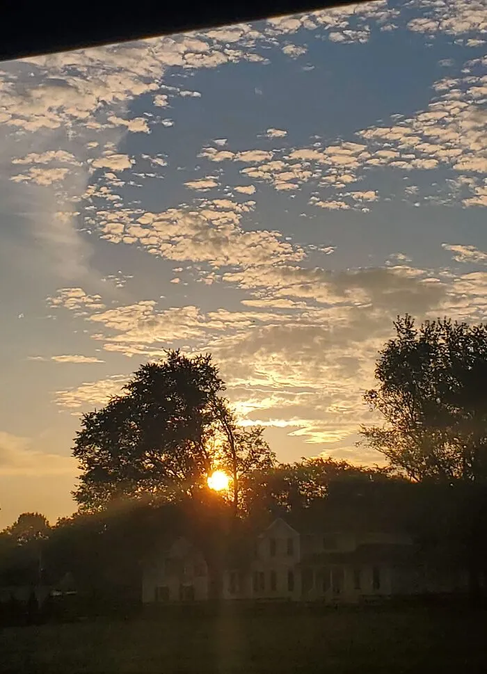 Saw This Sunrise On My Bus Ride To School One Moring