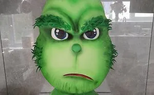 Resting Grinch Face Cakeee