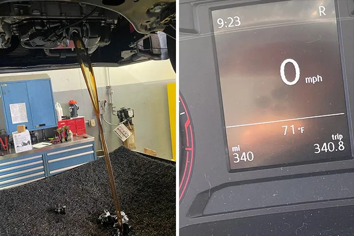 Os presento este Jetta con su segundo cambio de aceite anual a los 547 kilómetros
