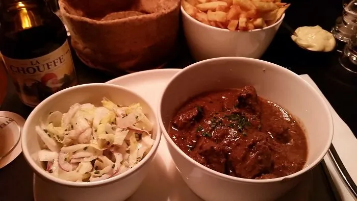 Took This Shot On A Business Trip Some Years Back.  One Of The Best Meals I Had While There.  The Sides Will Likely Give It Away.in That Country.