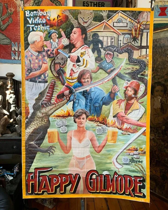 Africans Used To Hand-Paint Movie Posters To Draw People Into Cinemas And They're So Bizarre, They're Wonderful (100 New Pics)
