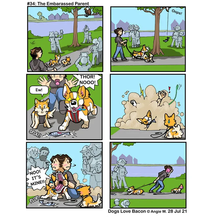 Adventures Of Living With Two Rescue Dogs: 26 Comics I’ve Made