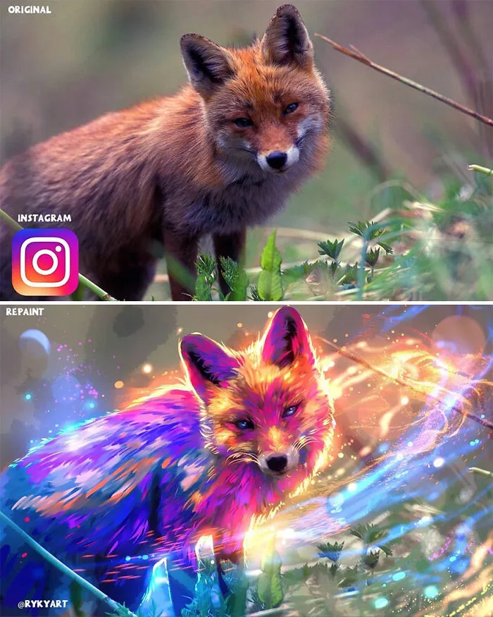 Czech Artist Draws On Top Of People's Nature Photos, And The Result Looks Otherworldly (84 Pics)