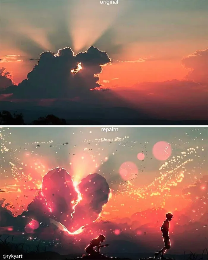 Czech Artist Draws On Top Of People's Nature Photos, And The Result Looks Otherworldly (84 Pics)