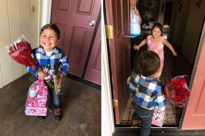 He Has The Biggest Smile Right As He's About To Give His Girlfriend Her Valentine's Gift For The First Time