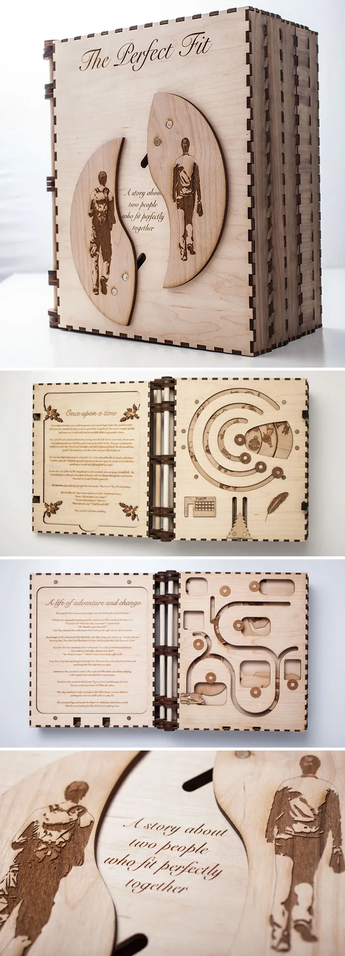 My GF Loves Fairytales So, To Propose, I Built Her A Fairytale Storybook With Secret Puzzles Inside