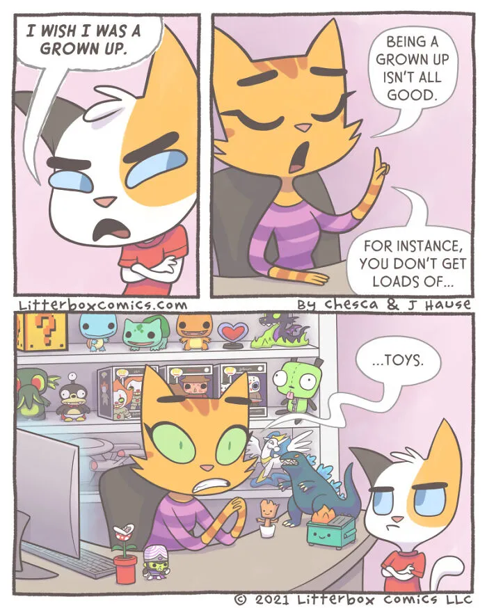 My Parenting Experience In 30 Comics With A Feline Twist (New Pics)