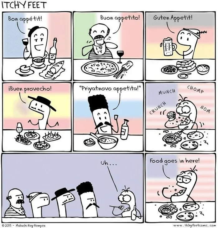 30 New Comics That Show The Funny Differences Between Different Countries And Languages