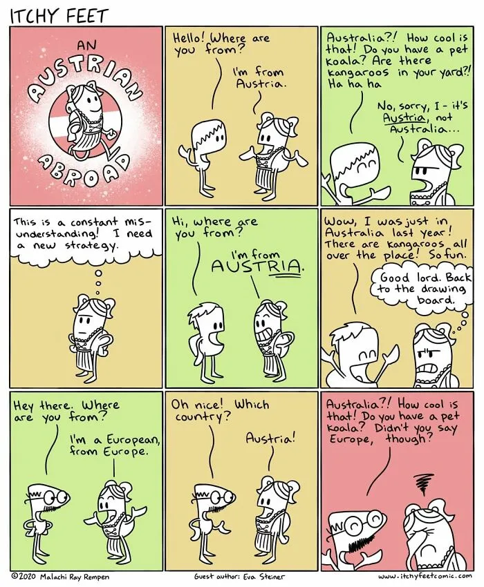 30 New Comics That Show The Funny Differences Between Different Countries And Languages