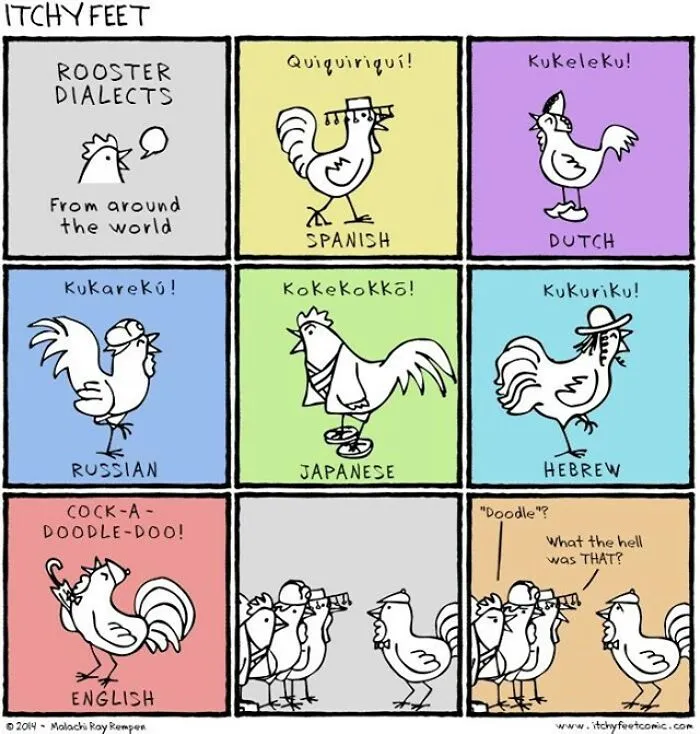 30 New Comics That Show The Funny Differences Between Different Countries And Languages