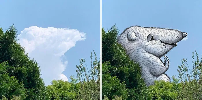 Clouds Come Alive As Cute Animals In The Drawings Of This Artist (80 Pics)