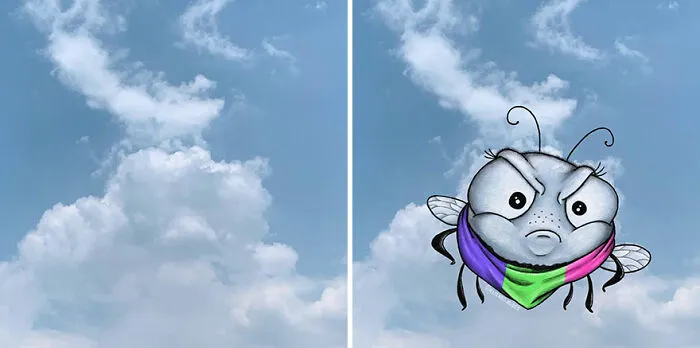 Clouds Come Alive As Cute Animals In The Drawings Of This Artist (80 Pics)