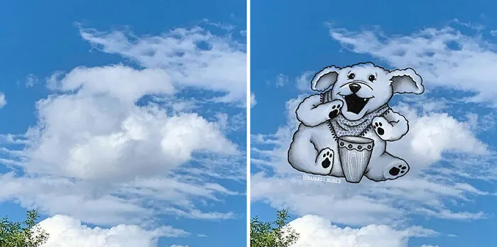 Clouds Come Alive As Cute Animals In The Drawings Of This Artist (80 Pics)