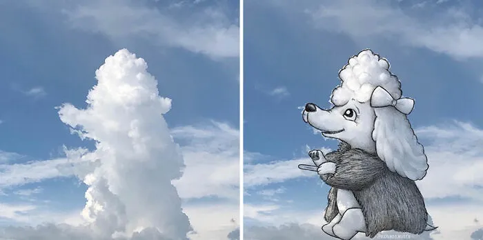 Clouds Come Alive As Cute Animals In The Drawings Of This Artist (80 Pics)
