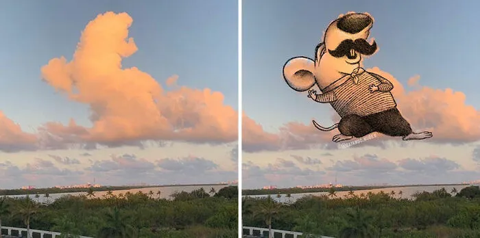 Clouds Come Alive As Cute Animals In The Drawings Of This Artist (80 Pics)