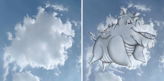 Clouds Come Alive As Cute Animals In The Drawings Of This Artist (80 Pics)