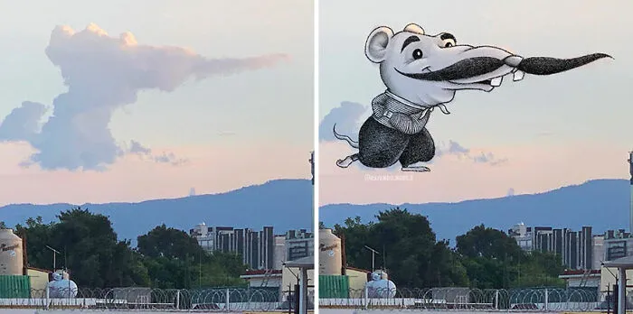 Clouds Come Alive As Cute Animals In The Drawings Of This Artist (80 Pics)