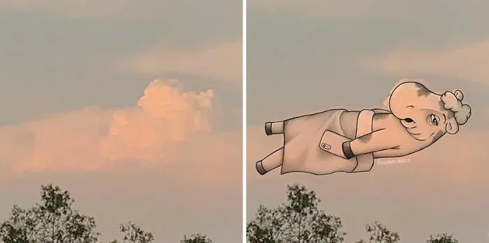 Clouds Come Alive As Cute Animals In The Drawings Of This Artist (80 Pics)