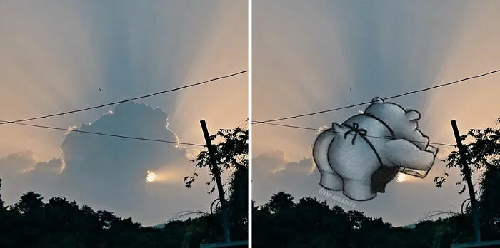 Clouds Come Alive As Cute Animals In The Drawings Of This Artist (80 Pics)